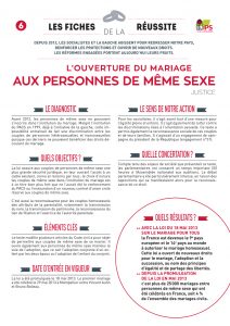 fiche 5 mariage pour tous